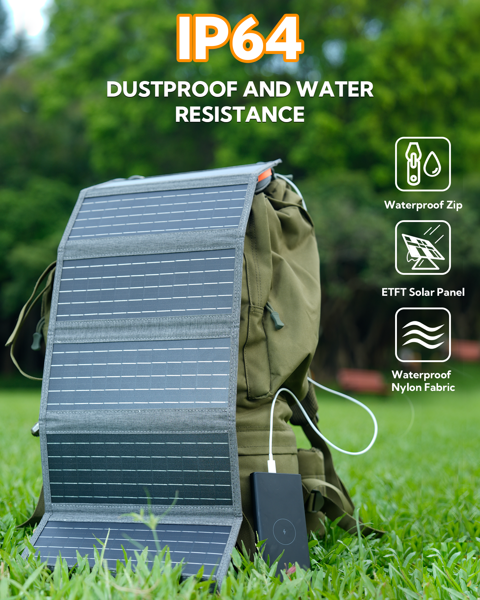 LUM POCKET  LUMOPAL 30W Foldable solar panel