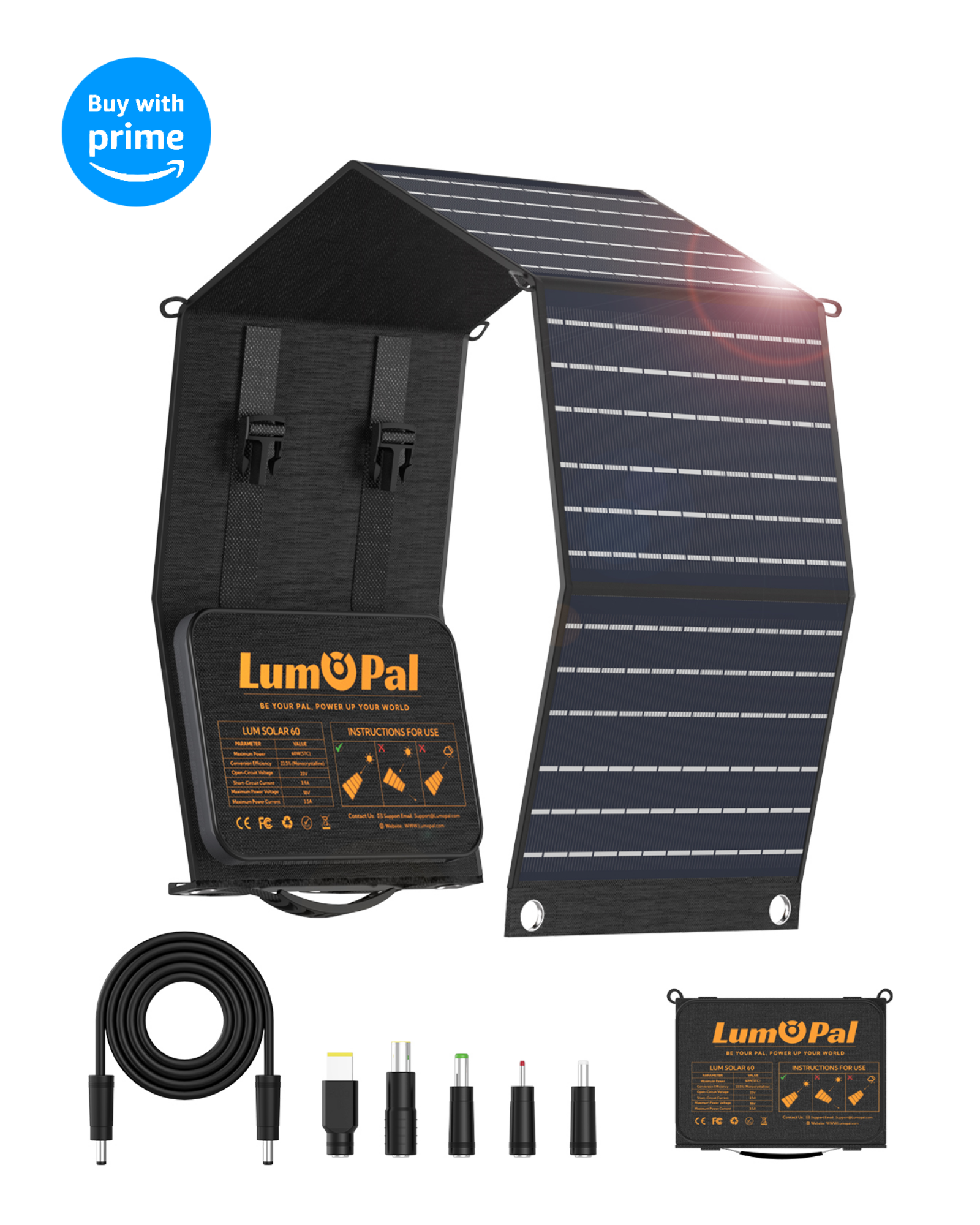 LUM Solar 60 Portable Solar Panel-B