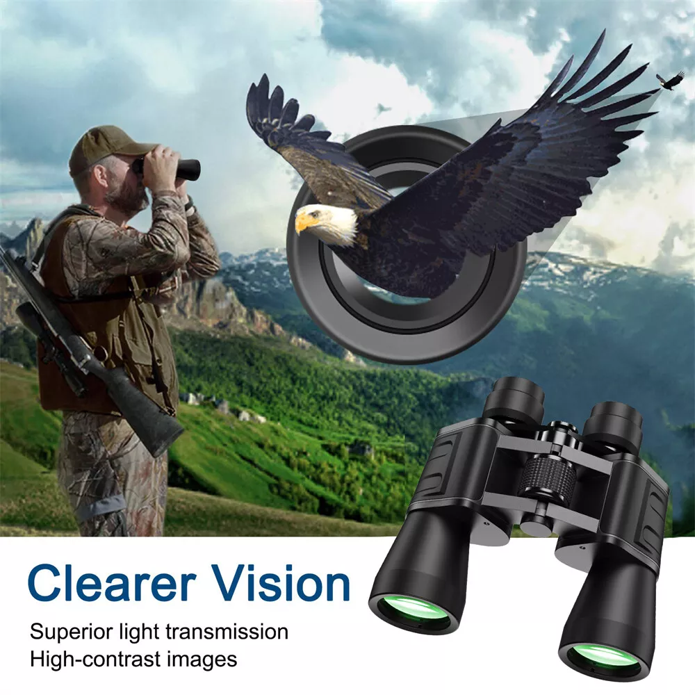 180x100 High Power Military Binoculars：for Bird Watching, Hunting, Travel, Sports, Stargazing