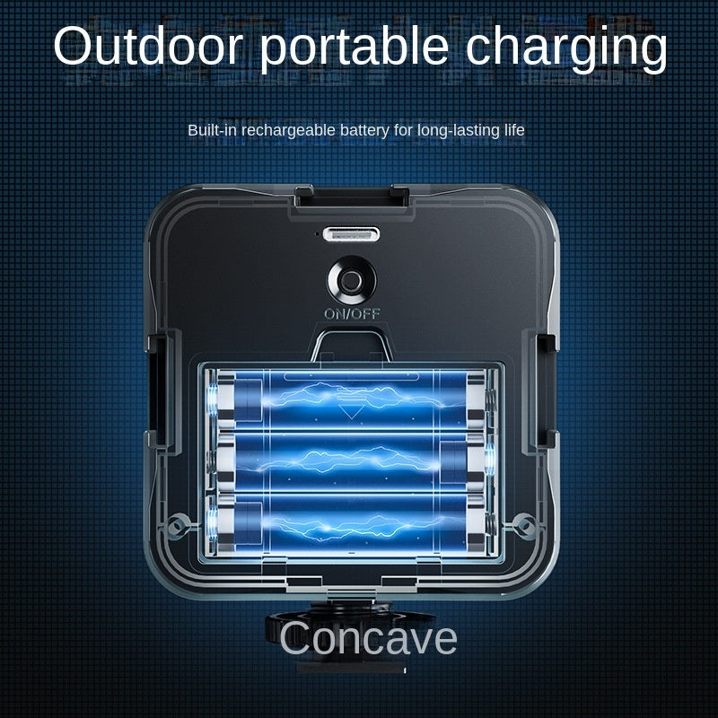 Portable outdoor mini fill light suitable for smartphones and outdoor live streaming.