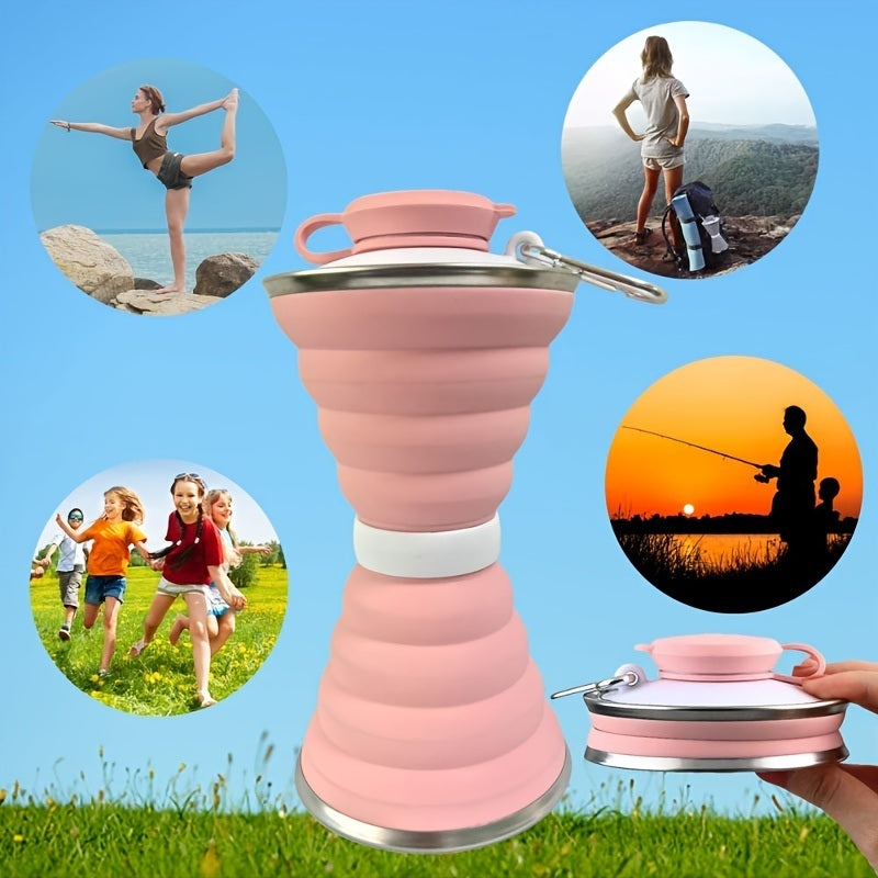 Foldable Water Bottle：For Outdoor; Travel Gym Hiking; BPA Free; Bike Mug