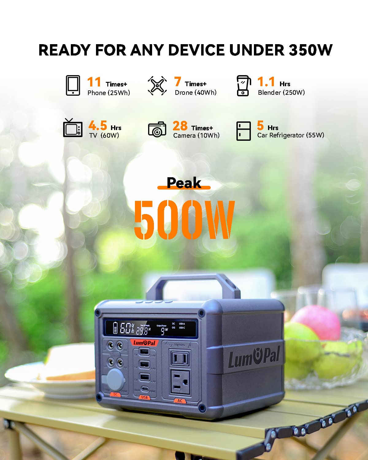 Lum power 300 portable power station